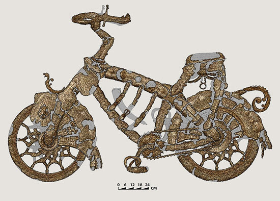 Boris Indrikov’s medieval bicycle from Château Gaillard