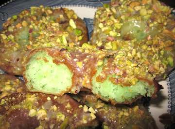 Pistachio Glazed Doughnuts